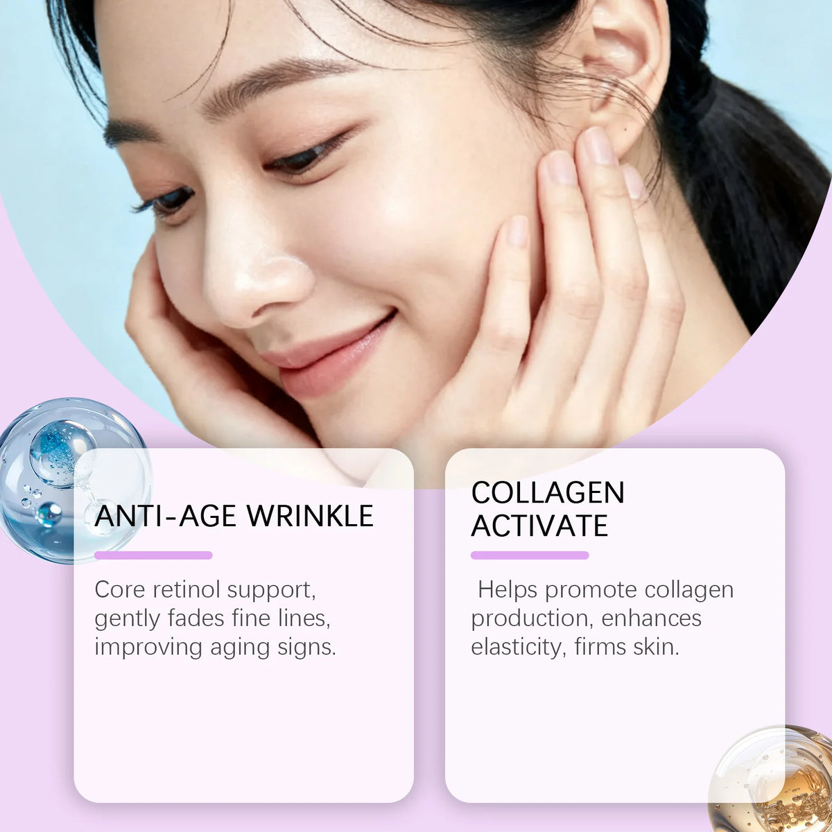 Retinol Anti-Aging Facial Serum for Firming and Brightening