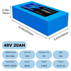 48V Lithium-Ion Battery Pack for Electric Bikes and Scooters