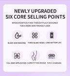 3-in-1 Electric Waterproof Women's Hair Shaver and Bikini Trimmer