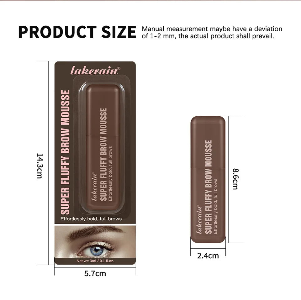 Volumizing Eyebrow Mousse Gel for Fluffy Brows