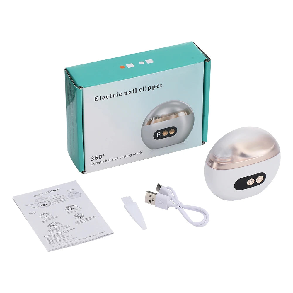 Electric Automatic Nail Clipper and Trimmer with LED Display