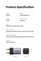 30W GaN Fast USB-C Wall Charger for Smartphones