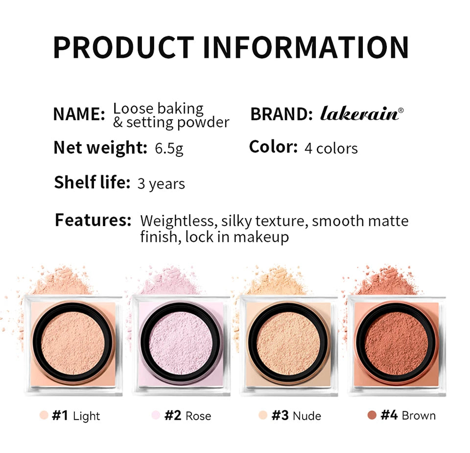Matte Finishing Loose Baking and Setting Powder
