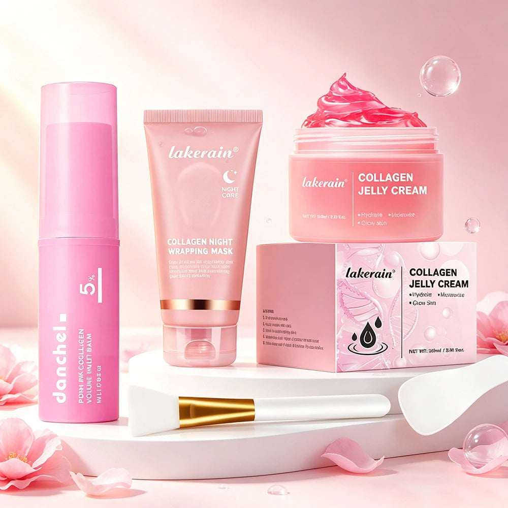 Collagen Skincare Kit for Deep Hydration and Skin Elasticity
