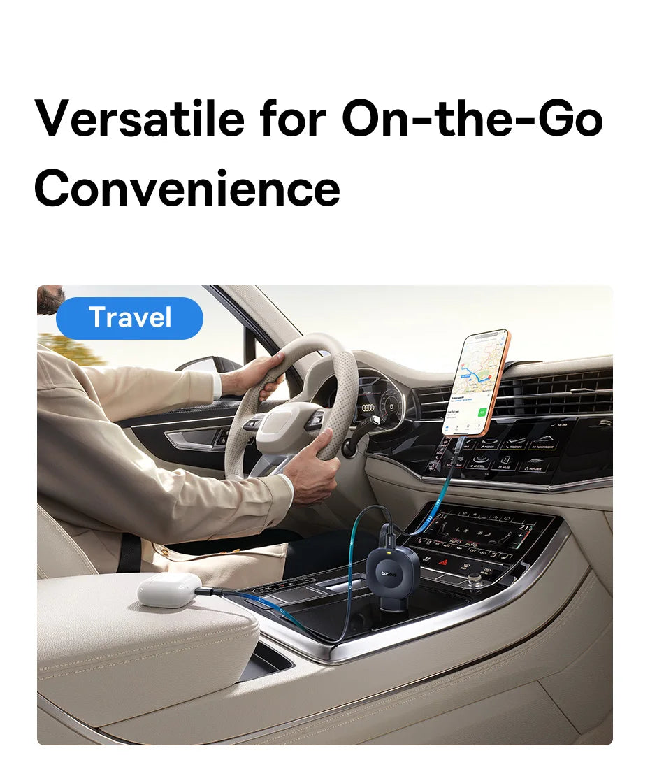 45W Dual USB-C Fast Car Charger with Retractable Cable - 17
