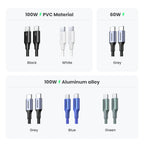 100W USB-C to USB-C Fast Charging and Data Sync Cable