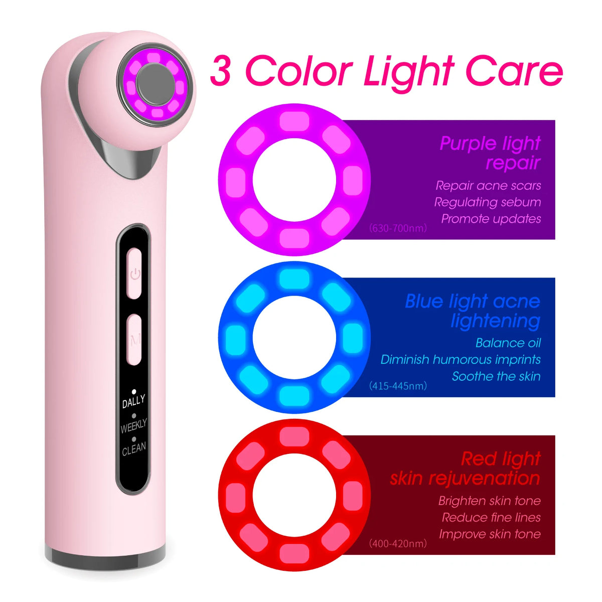 LED Photon Eye Facial Massager and Lifting Wand