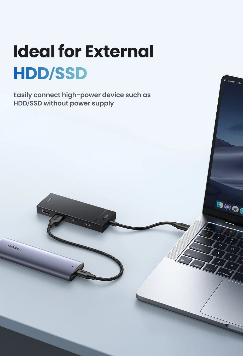 4-Port USB-C 3.2 Gen 2 Hub 10Gbps Multiport Adapter