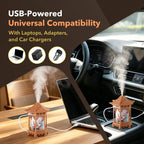Oriental Pavilion Desktop Humidifier with LED Night Light