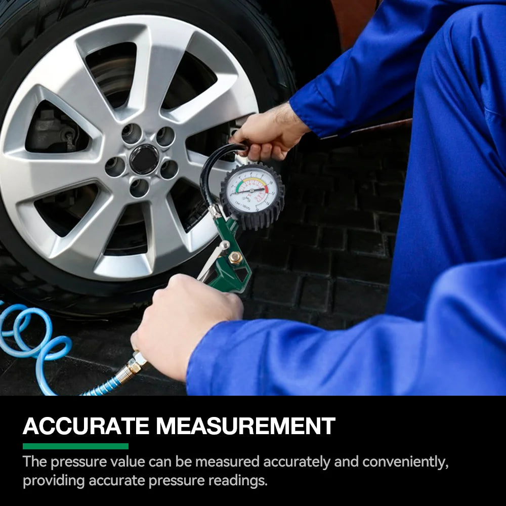 3-in-1 Tire Pressure Gauge and Inflator with EU Connector