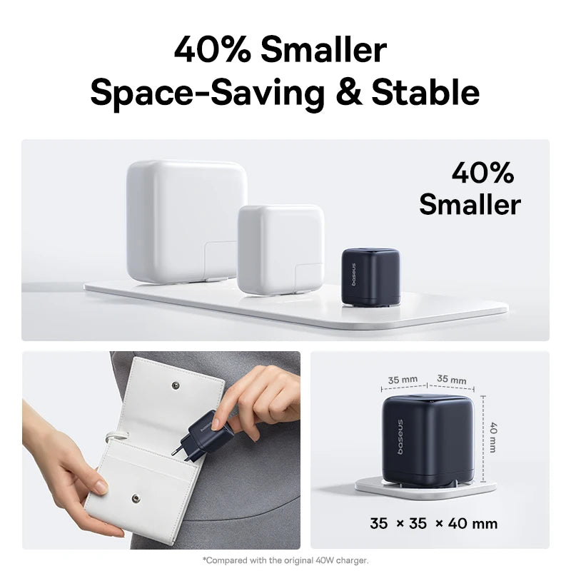 45W GaN USB-C Fast Wall Charger for Smartphones and Tablets
