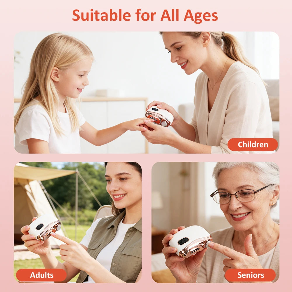 Automatic Electric Nail Clipper with LED Light