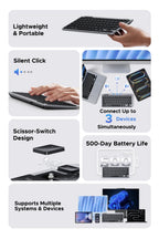 Dual-Mode Bluetooth 5.3 & 2.4G Slim Wireless Keyboard