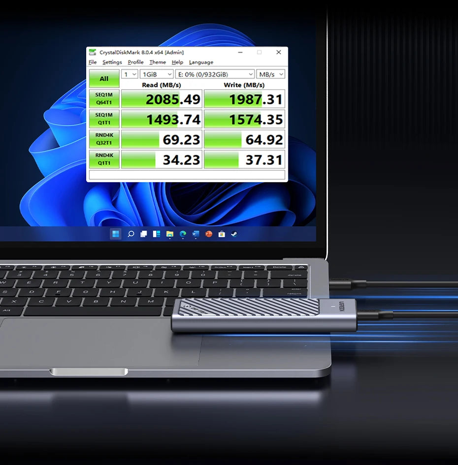 20Gbps M.2 NVMe and SATA SSD Dual Protocol External Enclosure