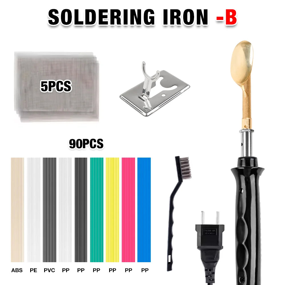 Plastic Repair Welding Tool and Bumper Soldering Kit