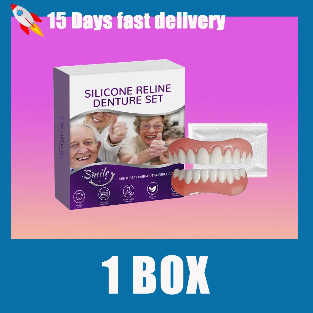 Silicone Reline Denture Set for Comfortable Fit - 8