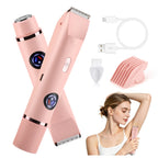Dual-Head Electric Shaver and Bikini Trimmer for Women