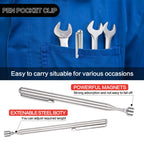 Telescopic Magnetic Pickup Tool and Inspection Mirror Set