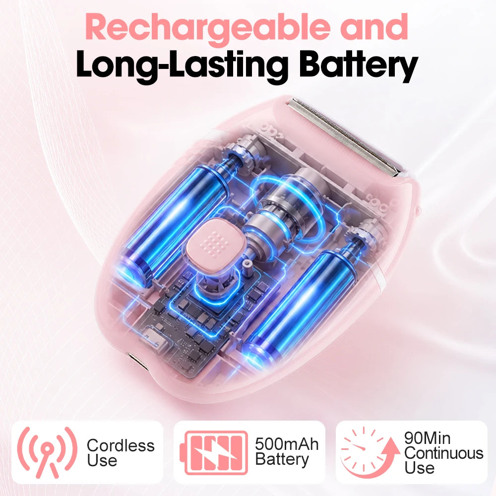 Electric Rechargeable Foil Shaver for Women Body Hair Removal