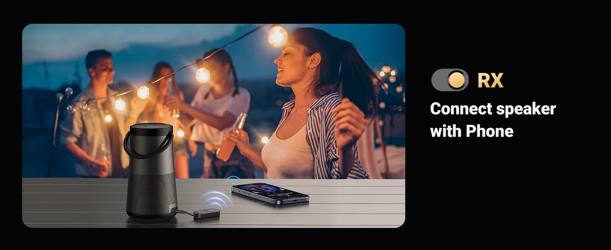 2-in-1 Bluetooth 5.2 Transmitter and Receiver for Airplane and TV