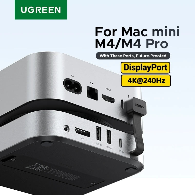 Docking Station for Mac Mini M4 with M.2 SSD Slot and 4K DisplayPort