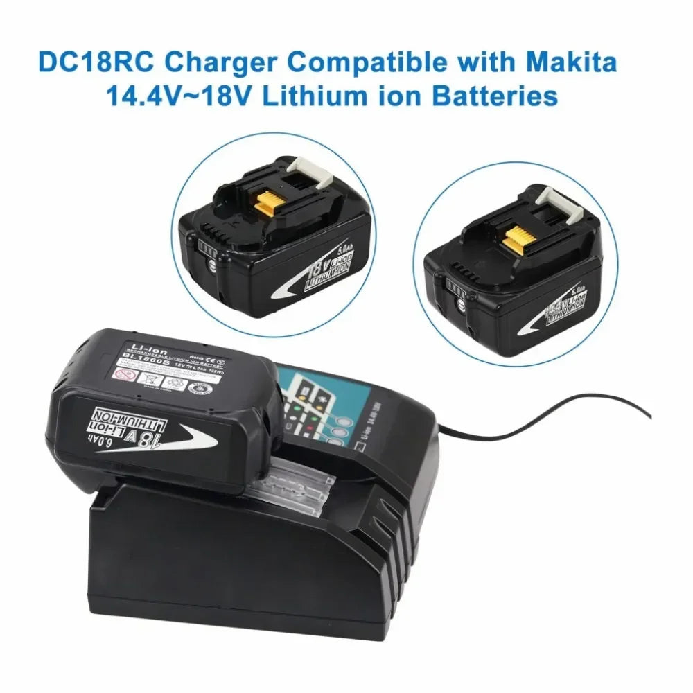 Rapid Battery Charger for 14.4V-18V Li-ion Power Tool Batteries - 5