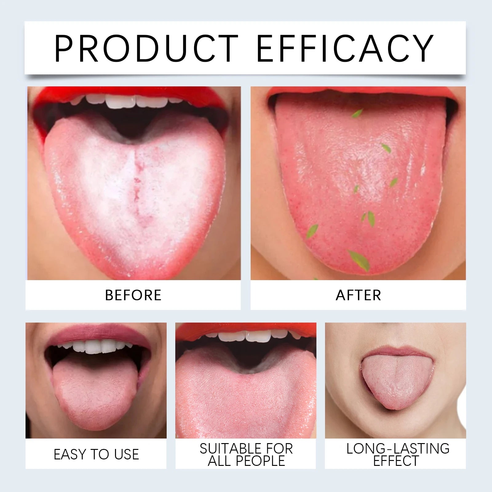 Tongue Cleaning Gel and Scraper Kit for Fresh Breath - 4