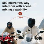 Bluetooth 6.0 Motorcycle Helmet Intercom Headset