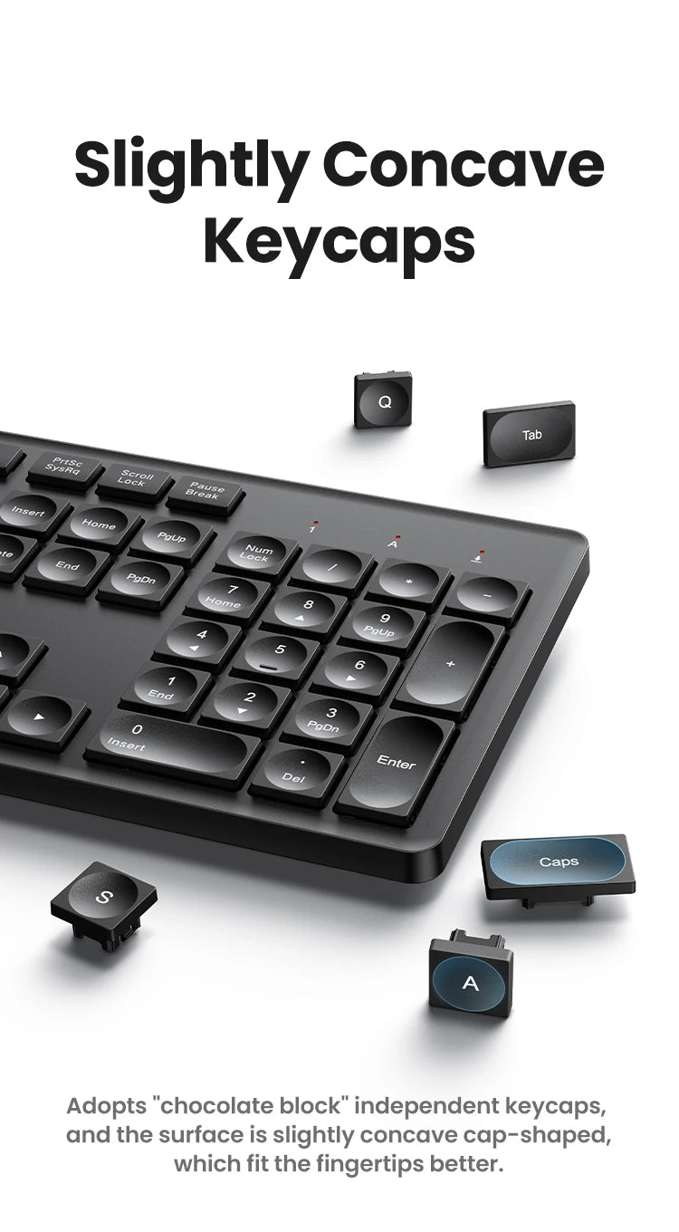 Wireless Bluetooth Multi-Device Keyboard for Laptop Tablet PC
