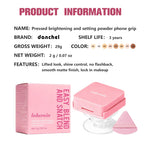 2-in-1 Matte Pressed Powder and Phone Grip with Mirror