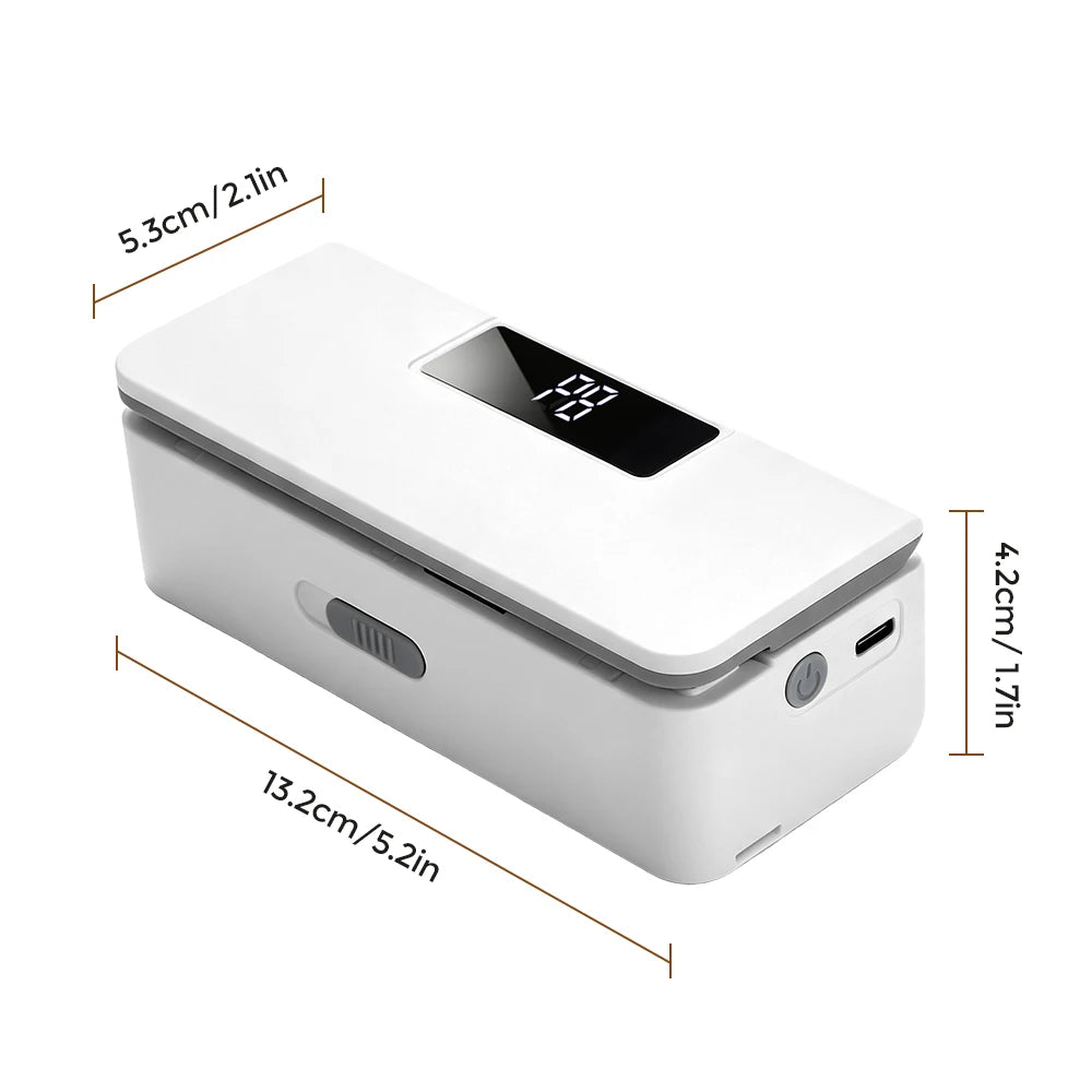 Rechargeable Portable Food Bag Sealer with Cutter