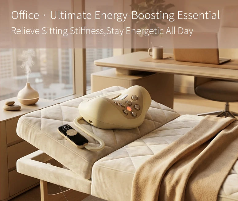4-in-1 Electric Neck Massager Pillow with Traction and Heat