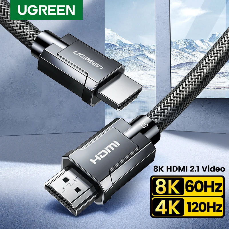 8K 60Hz Ultra High-Speed HDMI 2.1 Cable for Gaming and Home Theater - 1