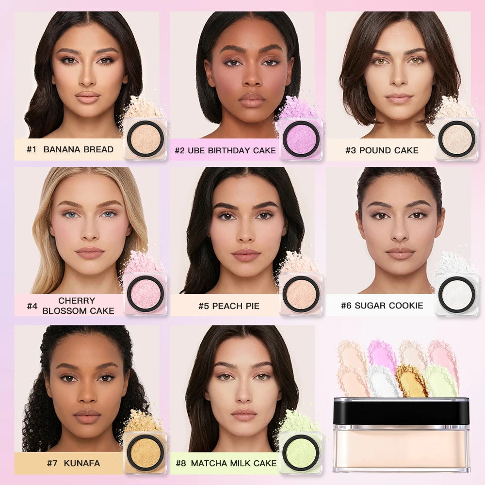 Matte Loose Setting Powder for All-Day Makeup Wear