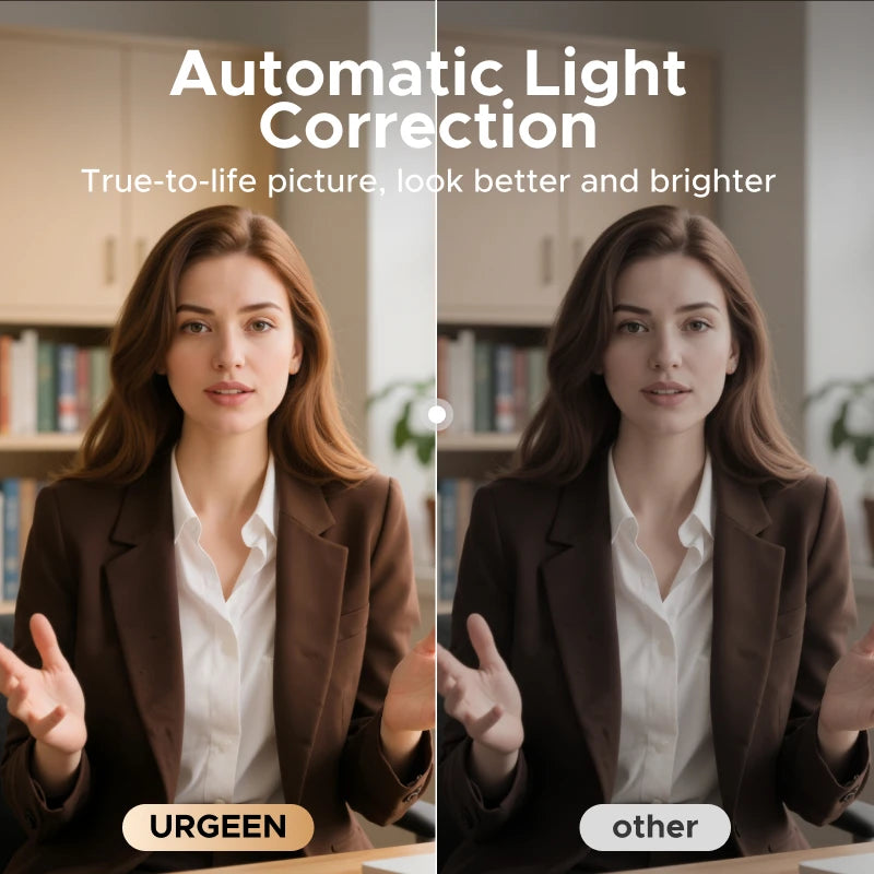 4K Ultra HD Webcam with Dual Microphone for Streaming and Video Calls