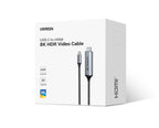 8K USB-C to HDMI Adapter Cable 60Hz High-Speed Video Lead