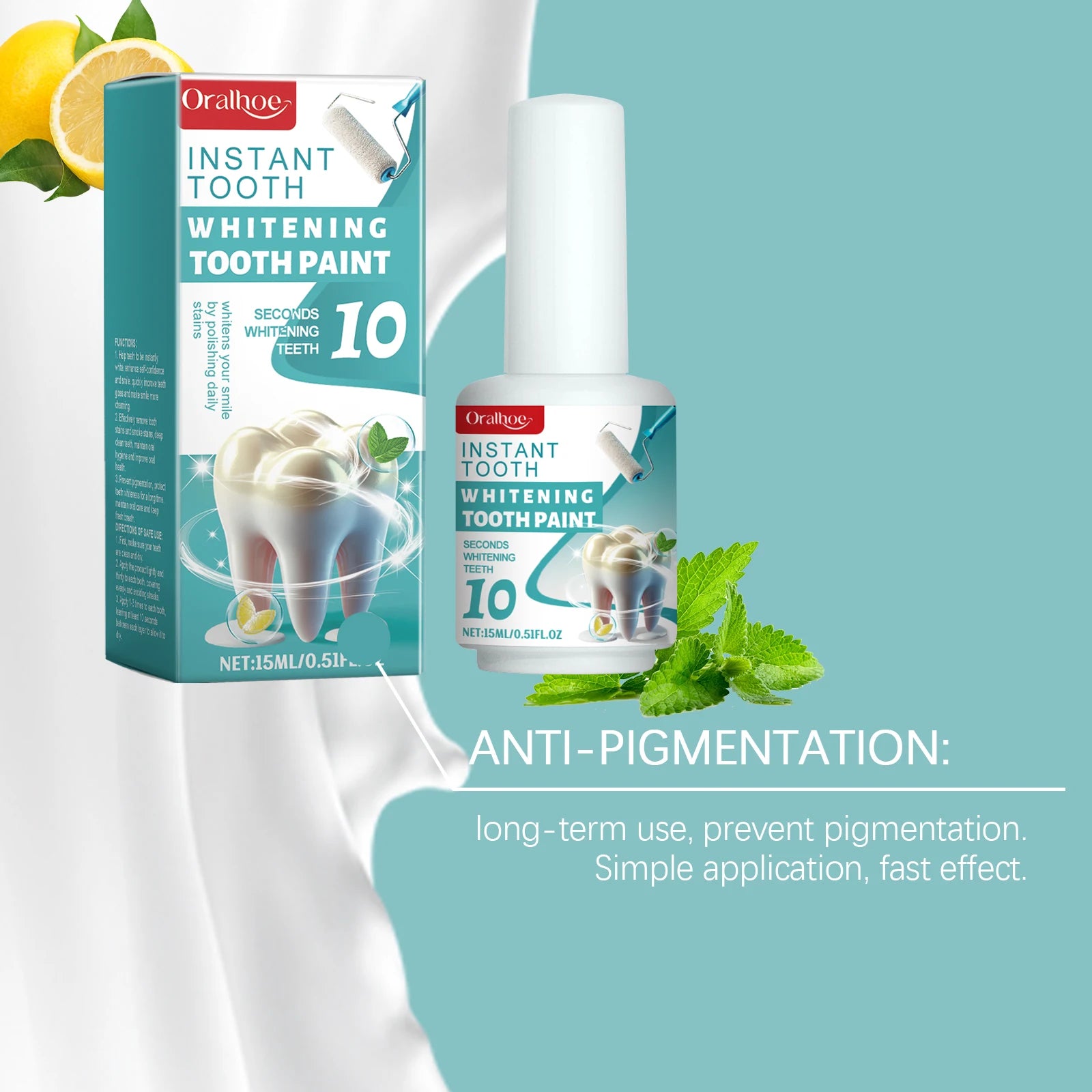 Instant Teeth Whitening Paint Gel - 10