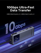 6-in-1 USB-C Hub with 4K 60Hz HDMI and 10Gbps Data Transfer