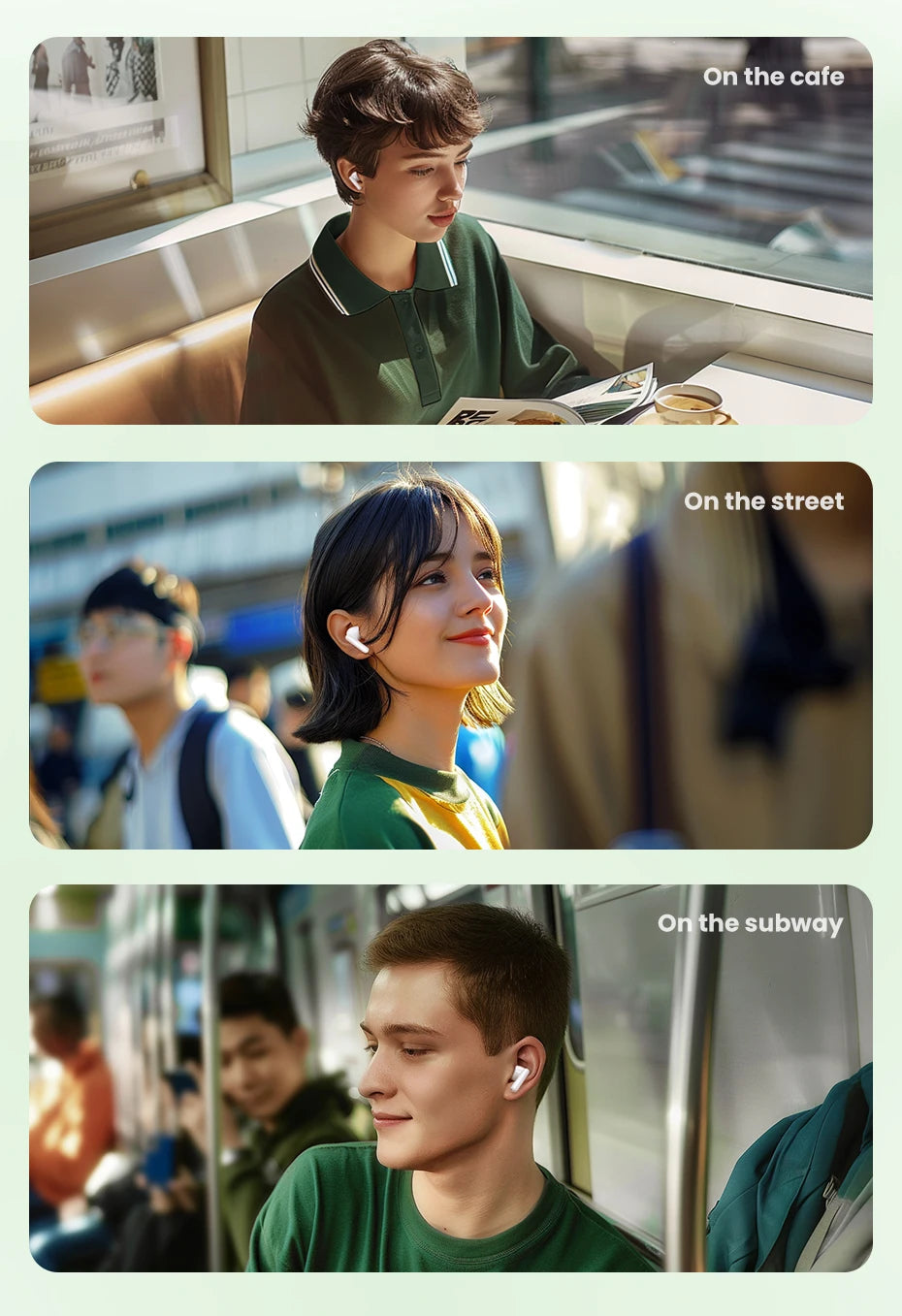 Bluetooth 5.4 Wireless Earbuds with ENC Noise Cancellation - 15