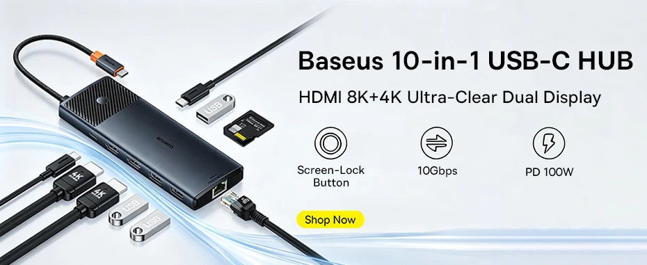 11-in-1 USB-C Triple Display Docking Station 4K 60Hz