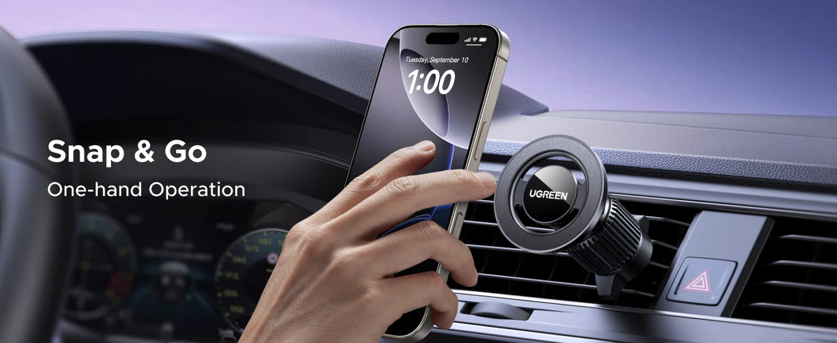 Magnetic Car Phone Mount for Dashboard and Air Vent