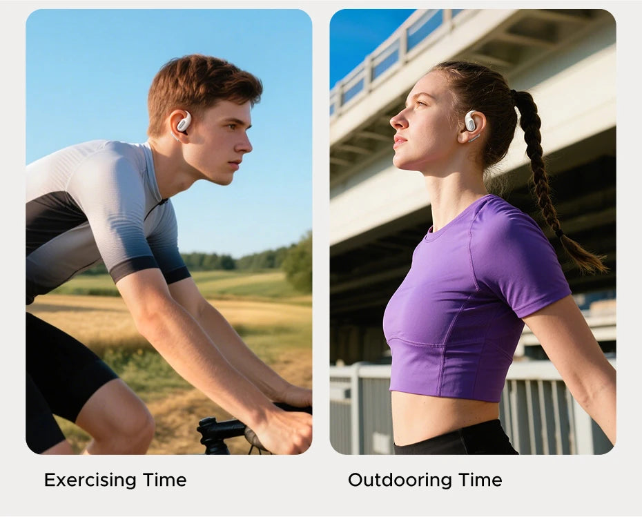 Open-Ear Wireless Bluetooth Sport Earbuds with Charging Case