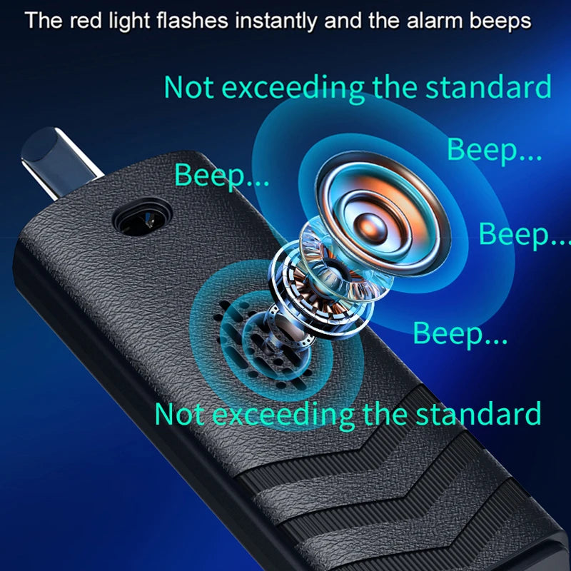 Digital LCD Alcohol Breathalyzer Contactless Portable Detector