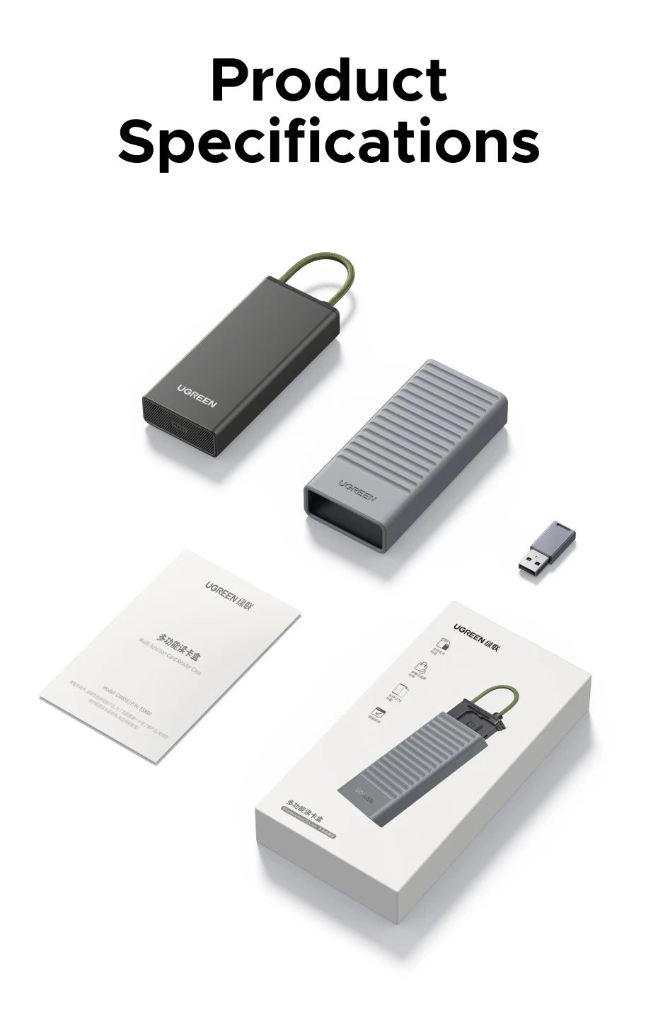 USB-C Memory Card Reader and Storage Case