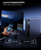 2-in-1 WiFi 6 and Bluetooth 5.4 USB Adapter for PC and Laptop