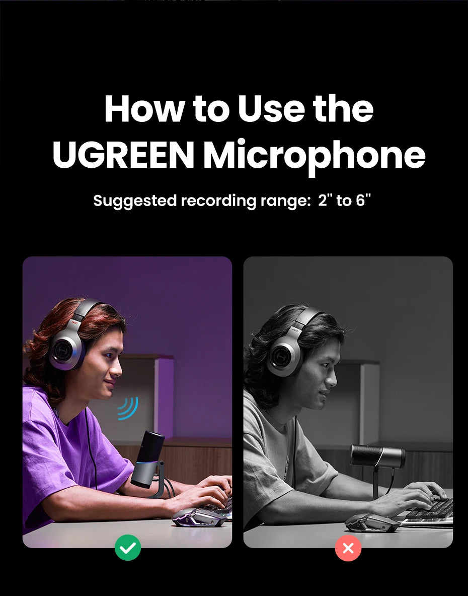 USB Condenser Microphone with RGB for Gaming and Streaming