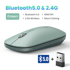 Silent Wireless Mouse with Bluetooth 5.0 and 4000 DPI