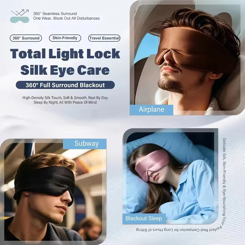 Silk Sleep Mask for Total Light Blocking and Comfortable Rest - 14