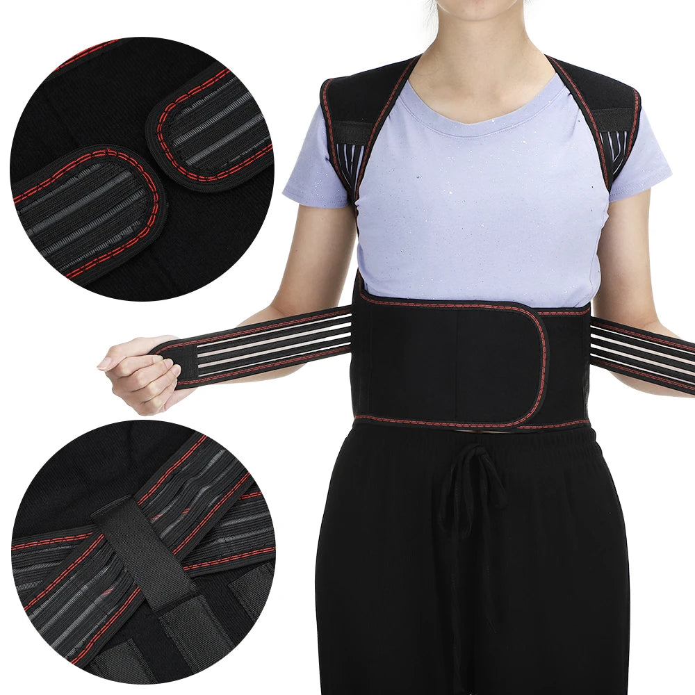 Self-Heating Tourmaline Magnetic Back and Shoulder Support Brace - 5