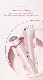 2-in-1 Waterproof Electric Hair Shaver for Body and Face
